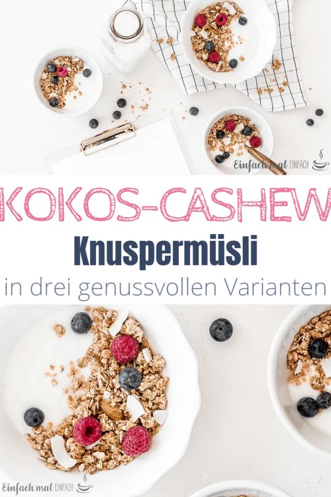 Kokos-Cashew Knuspermüsli - Granola in 3 Varianten - Bild 4