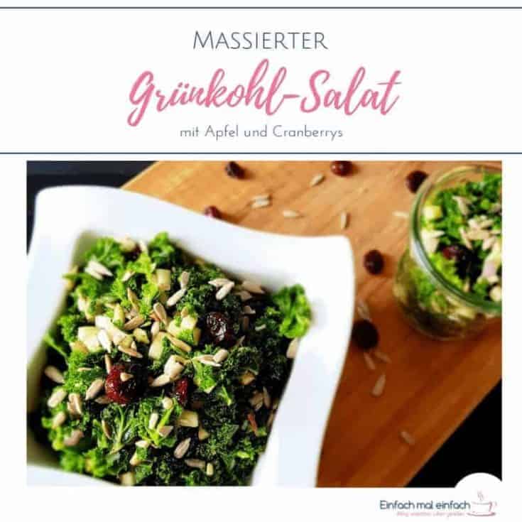 Massierter Grünkohl-Salat