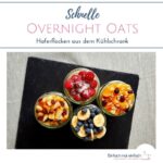 Overnight Oats sind ein schnelles Frühstück, egal ob Du abnehmen oder einfach gesund in den Tag starten möchtest. Mit oder ohne Chiasamen werden Haferflocken und Joghurt im Kühlschrank über Nacht zu einer abwechslungsreichen Mahlzeit, die Du auch glutenfrei gestalten kannst. Hier findest Du eine Anleitung, wie Du zukünftig ohne Rezepte Deine Varianten kreierst.