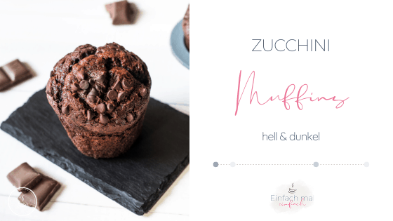 Zucchini-Muffins hell & dunkel - Bild 1