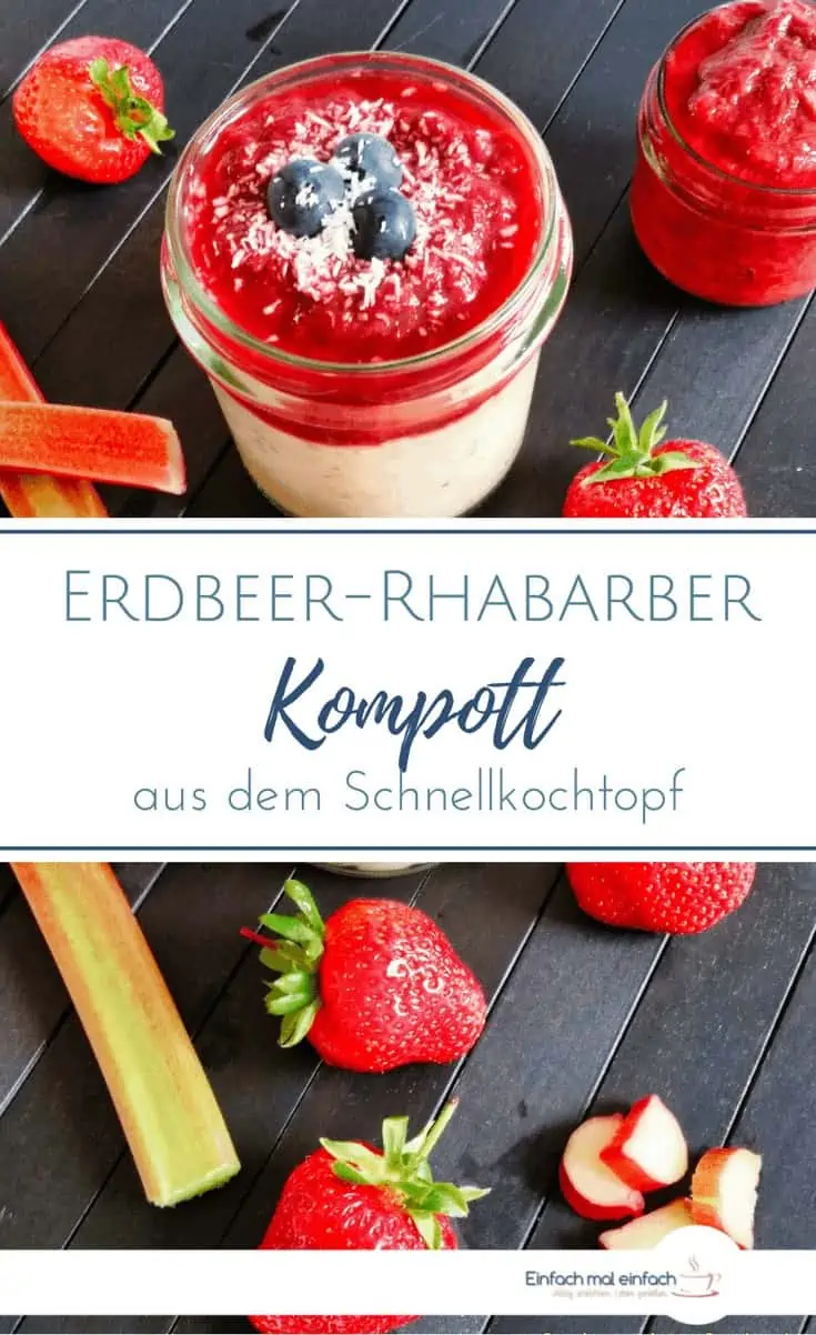 Erdbeer-Rhabarber Kompott - Bild 3