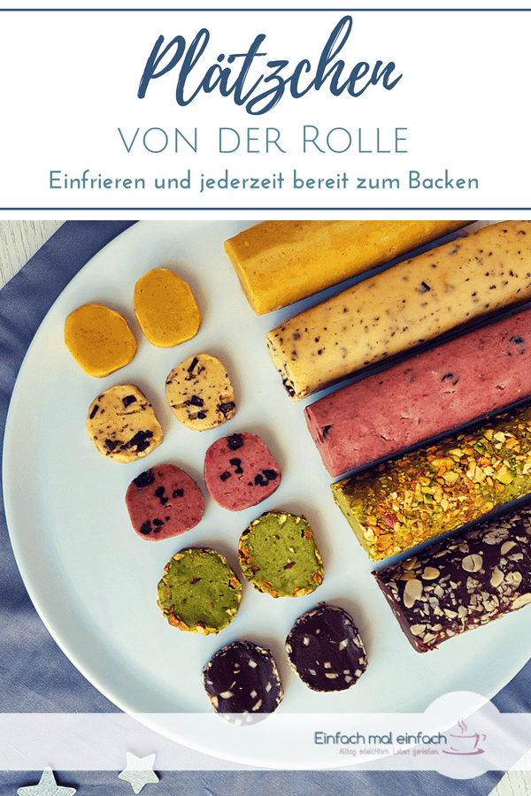 Dieses Rezept für Plätzchen von der Rolle lässt Dich einfach und schnell Kekse auch mit Kindern backen. Weihnachtsplätzchen aus Keksrollenteig ist die perfekte Methode für weniger Stress im Advent. Rollenkekse zum Abschneiden sparen so viel Zeit! #plätzchenbacken #plätzchen #kekse #backen #weihnachtsplätzchen #weihnachten #kekse #backenmitkindern