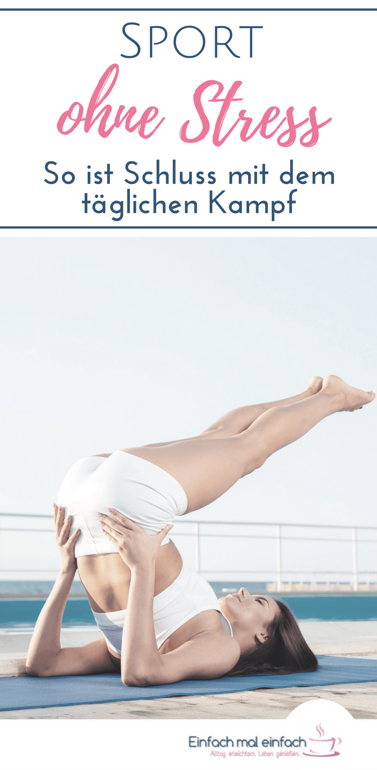 Wenn Du oft mit der Motivation zum Workout kämpfst, dann findest Du hier heraus, wie Du Sport ohne Stress in den Alltag integrieren kannst. Mit diesem einen entscheidenden Tipp wird Fitness im Alltag zur Gewohnheit. #fitness #motivation #stressabbau #bewegung #workout #sport #alltag