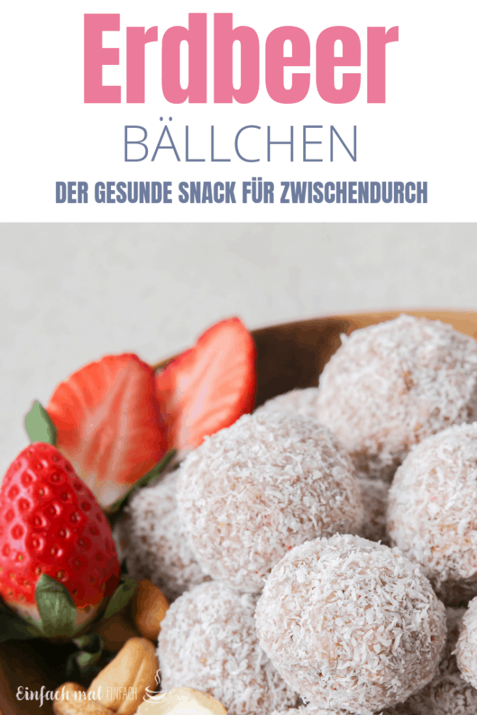 Gesunder Snack: Erdbeer-Bällchen ohne Datteln - Bild 5