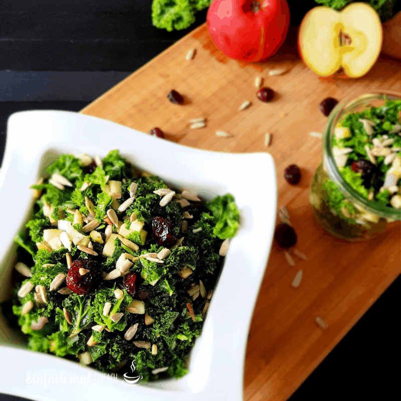 Massierter Grünkohlsalat - Einfach mal einfach - Grünkohl-Salat - Rohkost