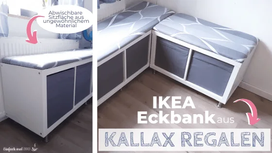 IKEA Eckbank aus 2 Kallax Regalen bauen - Bild 2