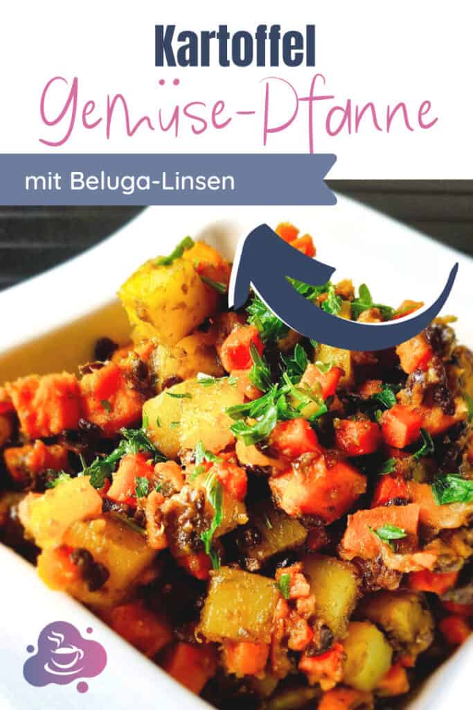 Kartoffel-Gemüse-Pfanne mit Beluga Linsen - Bild 5